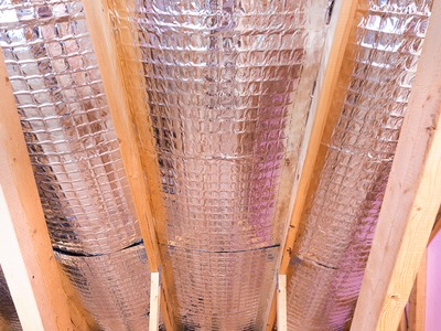picture of insulation of a roof